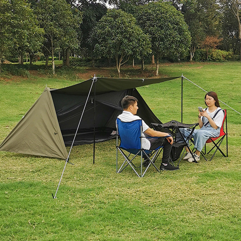 Carpa de refugio verde al aire libre del ejército