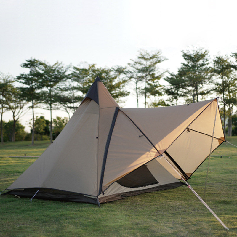 Tienda de pirámide india liviana para acampar a prueba de lluvia