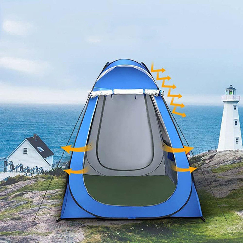 Carpa de pesca y bañera al aire libre