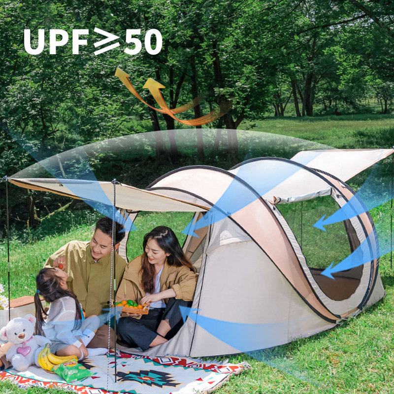 Carpa de lanzamiento de mano para acampar de parque