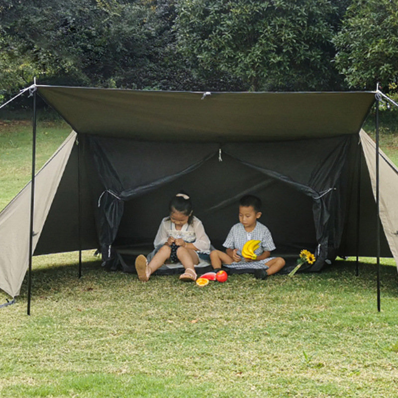 Carpa de refugio verde al aire libre del ejército