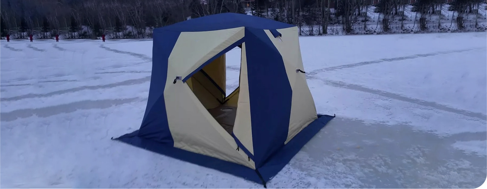 Carpa de pesca en hielo